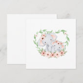 ママと赤ちゃんのカード 招待状 (正面/裏面)