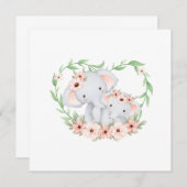 ママと赤ちゃんカード 招待状 (正面/裏面)