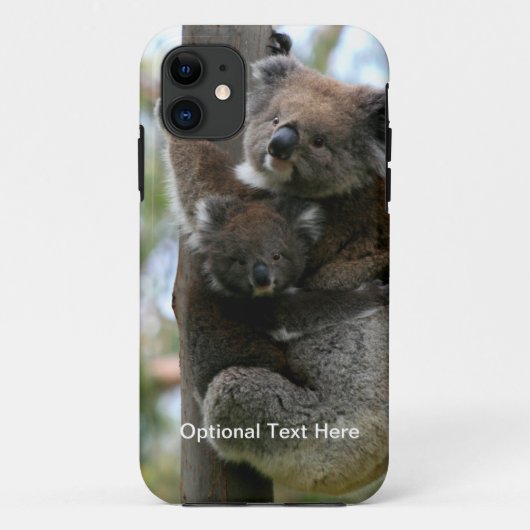ママと赤ちゃんコアラ Case-Mate iPhoneケース (裏面)