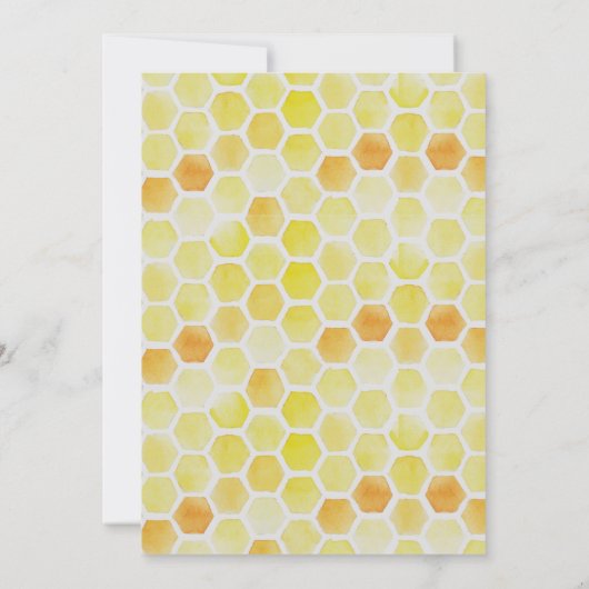 ママと赤ちゃんシャワーの手描き 招待状 (裏面)