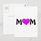 ママと顔 ポストカード (正面/裏面)