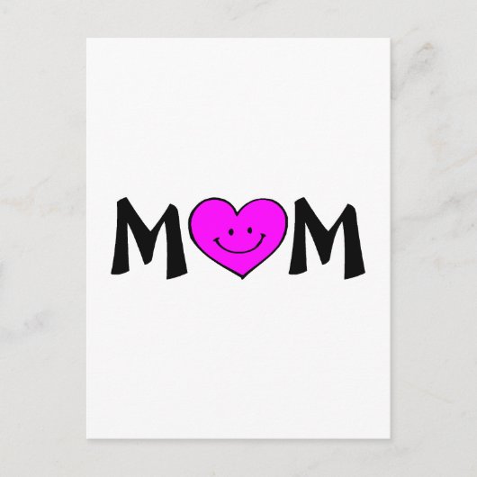 ママと顔 ポストカード (正面)