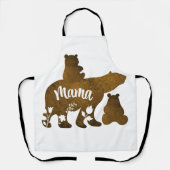 ママと2つの子のママ エプロン (正面)