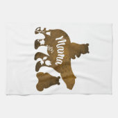 ママと2つの子のママ キッチンタオル (横)