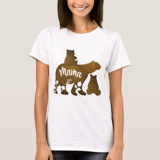 ママと2つの子のママ Tシャツ (正面)