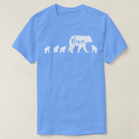 ママと4つのキューブおもしろいママ母ギフト Tシャツ (デザイン正面)
