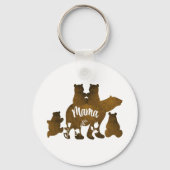 ママと4つの子供のプレゼントの母の子とクマ キーホルダー (裏面)