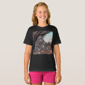 ママとCUBユキヒョウの子のトップ Tシャツ (正面フル)