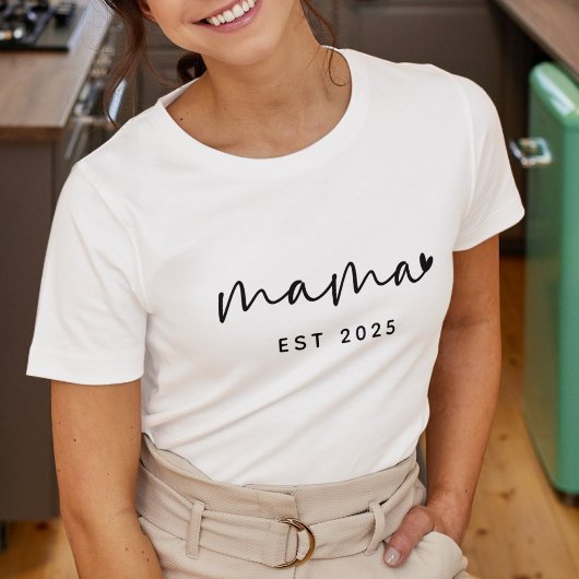 ママになった年 シンプルなママ Tシャツ