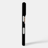 ママになった年 ブラック モダン スクリプト 3枚 写真入り Case-Mate iPhoneケース (裏面 / 右)