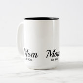 ママになった記念に 二色デザイン マグカップ (正面左)