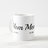 ママになった記念のお母さんへのギフト コーヒーマグカップ (正面左)