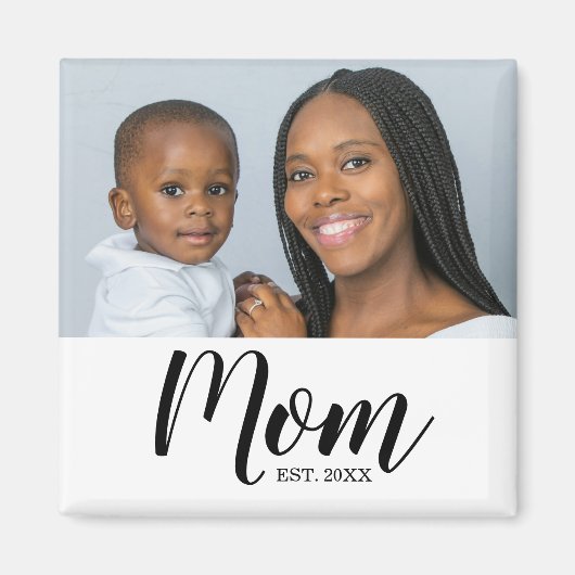 ママになった記念のフォトギフトマグネット マグネット (正面)