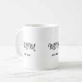 ママになった記念ギフト 二色コーヒーマグ コーヒーマグカップ (正面左)