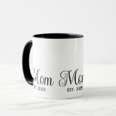 ママになった記念ギフト 二色コーヒー マグカップ (正面左)