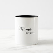 ママになった記念マグカップ ツートーンマグカップ (中央)