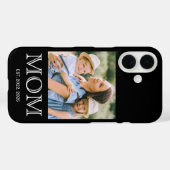 ママになった記念写真 ブラック Case-Mate iPhoneケース (裏面 (横))