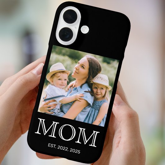 ママになった記念写真 ブラック Case-Mate iPhoneケース