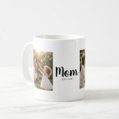 ママになった記念日フォトメモリー コーヒーマグカップ (正面左)