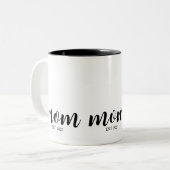 ママになった記念 二色のコーヒーギフト ツートーンマグカップ (正面左)