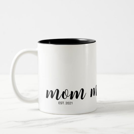 ママになった記念 二色のコーヒーギフト ツートーンマグカップ (左)