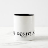 ママになった記念 二色のコーヒーギフト ツートーンマグカップ (中央)