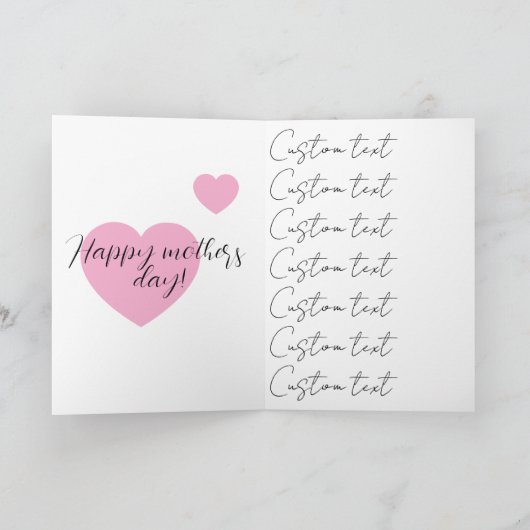 ママになってくれてありがとう！ カード (内部)