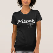 ママになりました カスタム子供の名前 新米ママ Tシャツ (正面)