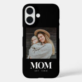 ママになりました ホワイトタイポグラフィー 写真ギフト Case-Mate iPhoneケース (裏面)