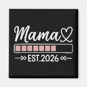 ママになりました。2026年妊娠発表ママ マグネット (正面)