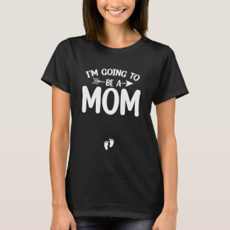 ママになります 赤ちゃん妊娠発表 Tシャツ
