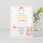 ママになるあなたへのバブル＆ティーのご招待 招待状 (スタンド正面)