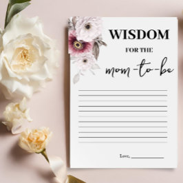 ママになるあなたへの花の知恵 ゲームカード 招待状