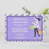 ママになるためのベビーシャワー招待状 招待状 (スタンド正面)