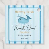 ママになるための可愛いクジラのベビーシャワー フェイバータグ (裏面)
