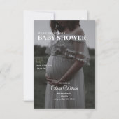 ママになる人のベビーシャワー 招待状 (正面)