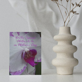 ママになる人へ オーキッド ブルーム フラワーマザーズデー カード
