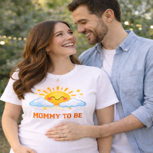ママになる幸せ Sunshine ベビーシャワー Tシャツ