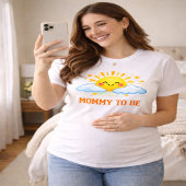 ママになる幸せ Sunshine ベビーシャワー Tシャツ
