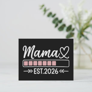 ママになる2026 妊娠発表 ママ 案内ポストカード