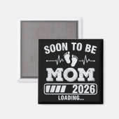 ママになる2026 読み込み中 妊娠発表 マグネット (正面/裏面)