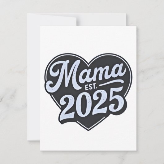 ママになる 2025 妊娠中の母の日 ママになる人 ノートカード (正面)