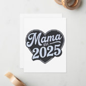 ママになる 2025 妊娠中の母の日 ママになる人 ノートカード (正面/裏面インサイチュ)