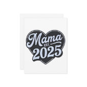 ママになる 2025 妊娠中の母の日 ママになる  ノートカード (正面/裏面インサイチュ)