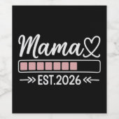 ママになる 2026年 妊娠発表 ママ ワインラベル (シングルラベル)