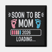ママになる 2026 ローディング中 妊娠発表 マグネット (正面)