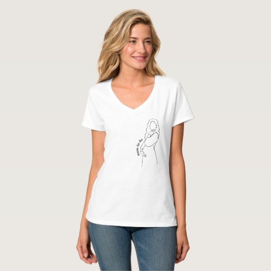 ママになる Tシャツ (正面フル)