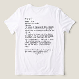 ママになろうと奮闘中、動詞 トライブレンドTシャツ