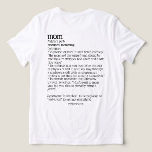 ママになろうと奮闘中、動詞 トライブレンドＴシャツ