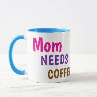 ママにはコーヒーが必要です マグカップ|かわいいお母さんへの面白いギフト マグカップ